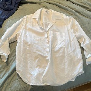 Ayr The Deel End White button down S